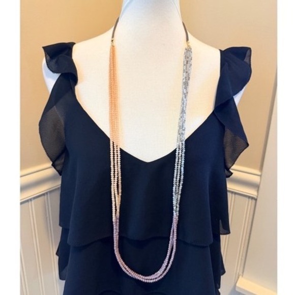 Marlyn Schiff Jewelry - Marlyn Schiff Lavender Combo Multi Strand Beaded Necklace OS